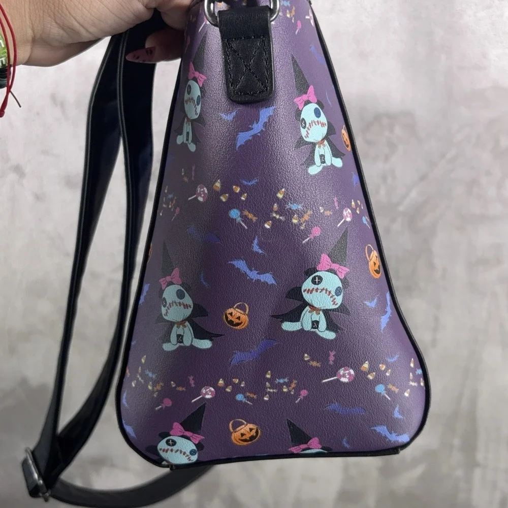 Loungefly Disney Lilo & Stitch Halloween Scrump & Stitch Satchel Bag Purse